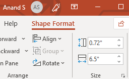 shape format option in powerpoint
