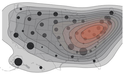 contour map data visualization