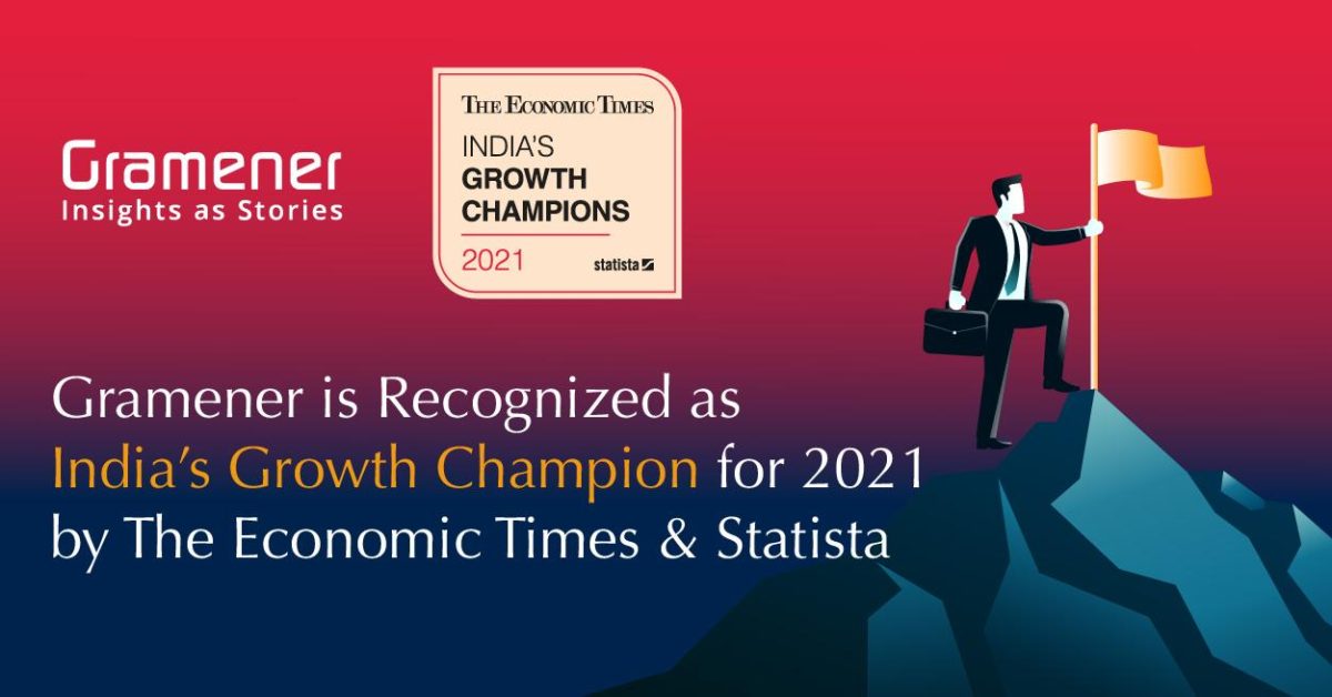 Gramener recognized as India's Growth Champion 2021 by The Economic Times and Statista