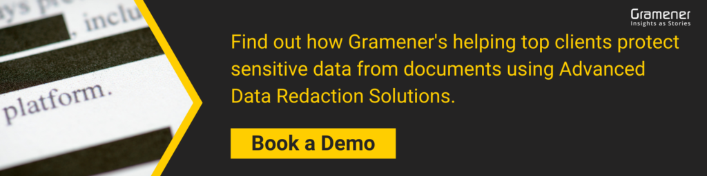 gramener's data redaction solution