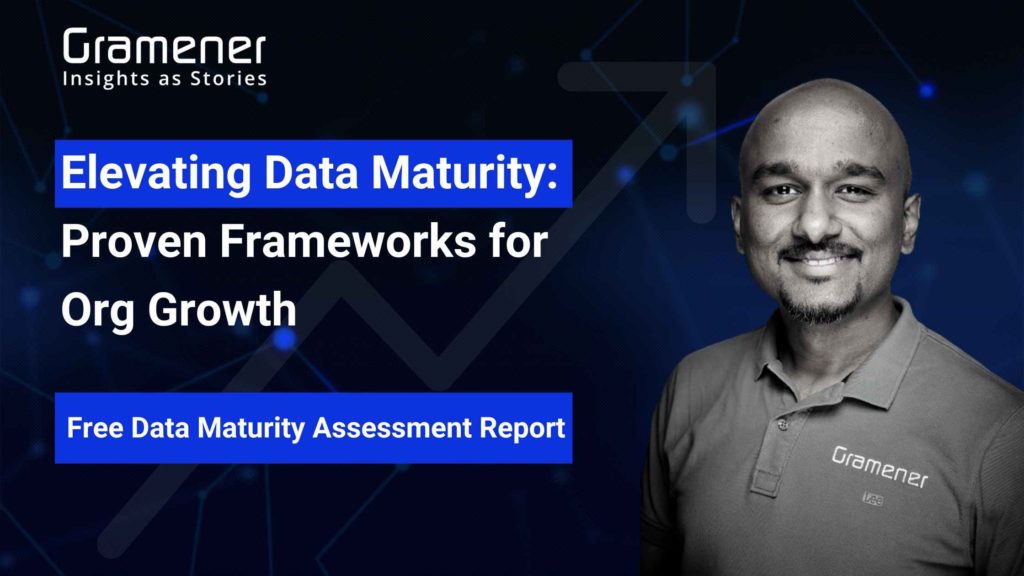 Gramener's Ganes Kesari showing successful frameworks for scaling data maturity in an organization